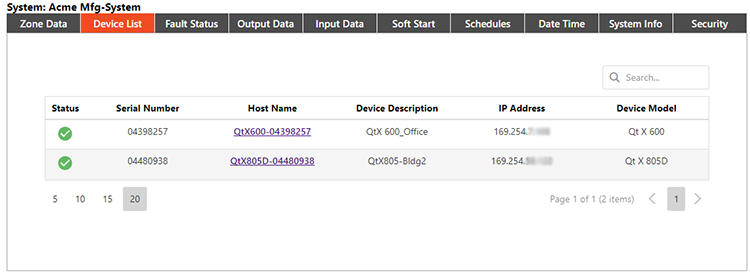 Device List